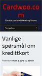 Mobile Screenshot of cardwoo.com