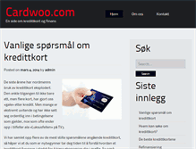 Tablet Screenshot of cardwoo.com